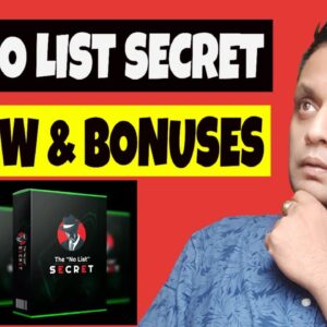 The "No List" Secret Review, Demo & EXCLUSIVE BONUS BUNDLE